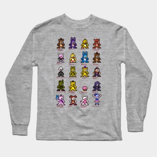 8-bit FNAF World Long Sleeve T-Shirt